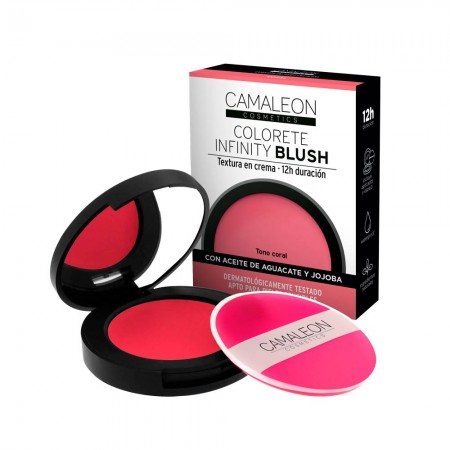 CAMALEON COSMETICS INFINITY BLUSH COLORETE EN CREMA COLOR CORAL