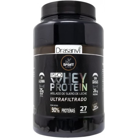 DRASANVI PROTEINA  AISLADO DE SUERO DE LECHE SABOR CHOCOLATE 800 GRAMOS