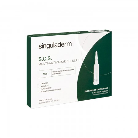 SINGULADERM SOS MULTIACTIVADOR CECLULAR AGE 4 VIALES 10,5 ML