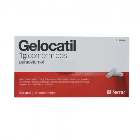 GELOCATIL 1 G 10 COMPRIMIDOS