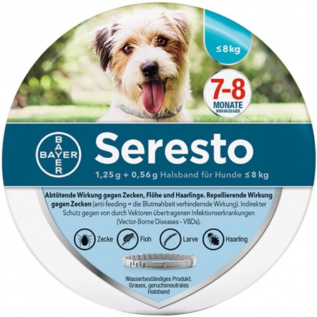 SERESTO COLLAR PERROS PEQUEÑOS MENOS DE 8 KG