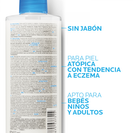 Fórmula sin jabón para piel atópica y con tendencia a eczema apta para toda la familia