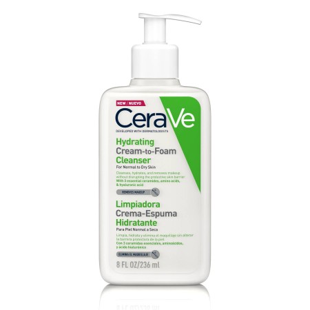 CERAVE LIMPIADOR CREMA HIDRATANTE ESPUMOSA 236 ML