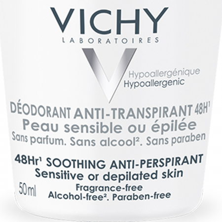 VICHY DESODORANTE 48H ANTI-TRANSPIRALTE CALMANTE PIEL SENSIBLE ROLL-ON 50ML