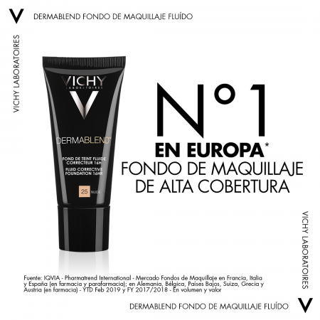VICHY DERMABLEND FONDO DE MAQUILLAJE CORRECTOR 25 NUDE 30 ML