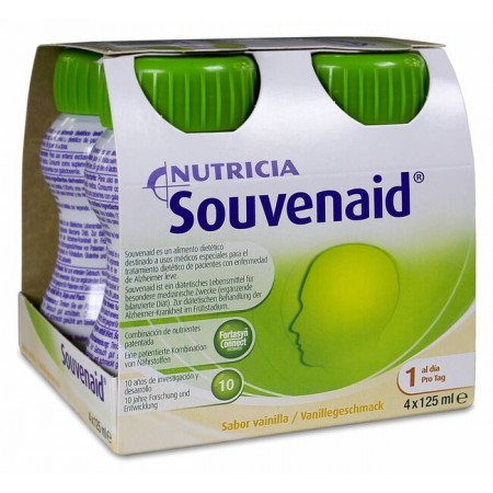 NUTRICIA SOUVENAID VAINILLA 4 BOTELLAS X 125 ML