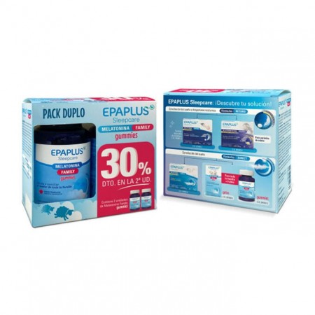 EPAPLUS SLEEPCARE MELATONINA FAMILY GUMMIES 50 X 2 GOMINOLAS SABOR FRAMBUESA
