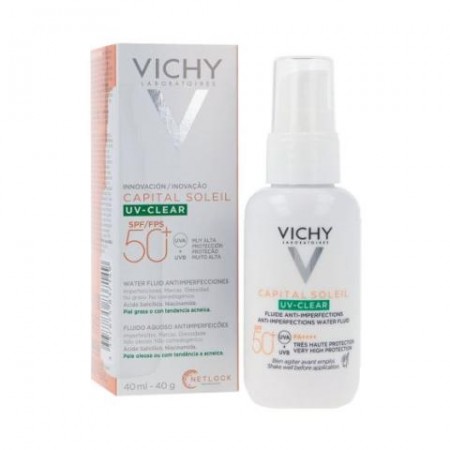 VICHY CAPITAL SOLEIL SPF50+ UV CLEAR ANTIIMPERFECCIONES FLUIDO 50 ML