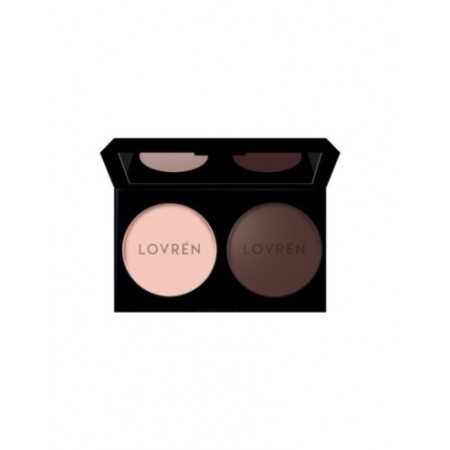 LOVREN OM2 SOMBRA DE OJOS DUO (BEIGE+MARRON)