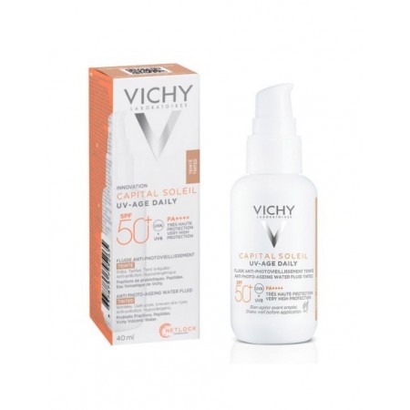 VICHY CAPITAL SOLEIL UV-AGE DAILY SPF50+ PIGMENT CON COLOR TONO CLARO 40 ML