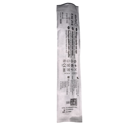 JERINGA C/A ESTERIL ALVITA 5 ML 21 G 1 1/2" (0.8 X 40 MM)
