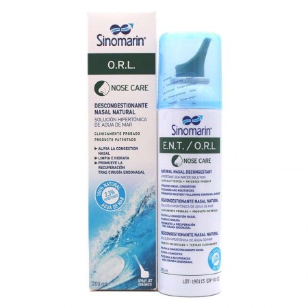 SINOMARIN ORL AGUA DE MAR SOLUCIÓN HIPERTONICA SPRAY 200 ML