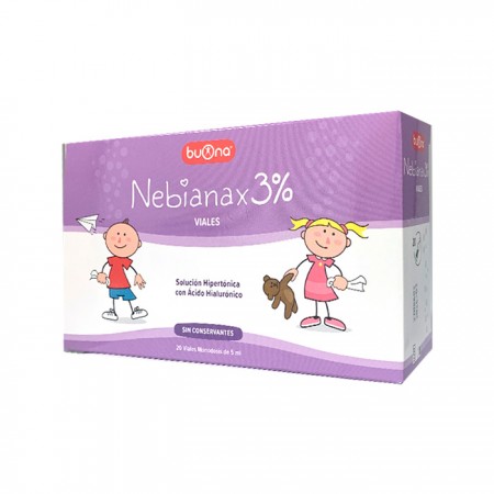 NEBIANAX 3% SOLUCION HIPERTONICA 20 VIALES X 5 ML