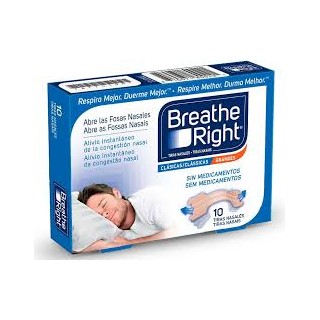 BREATHE RIGHT TIRA NASAL COLOR BEIGE TALLA GRANDE 30 UNIDADES
