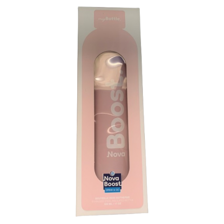 BOTELLA ROSA DE ACERO SPARKIES 500 ML