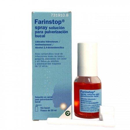 FARINSTOP SPRAY SOLUCION PARA PULVERIZACION BUCAL 20 ML