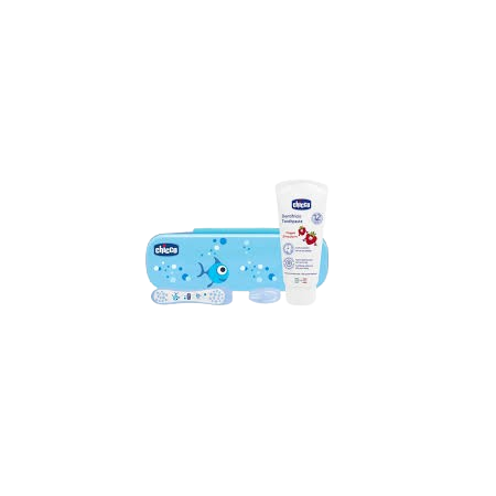 CHICCO SET DENTAL INFANTIL SIEMPRE SONRIENTE AZUL 6-36 MESES