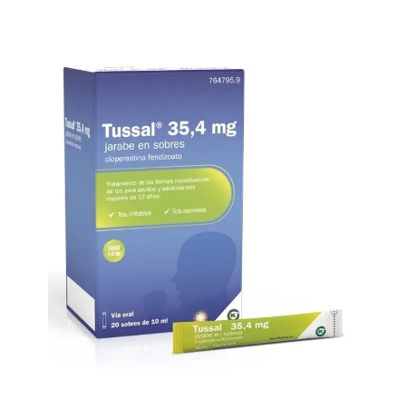 TUSSAL 35,4 MG/ML 20 SOBRES DE JARABE 10 ML