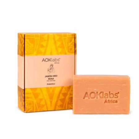 AOK LABS JABON ORO ROSA CON PREBIOTICO 100 G