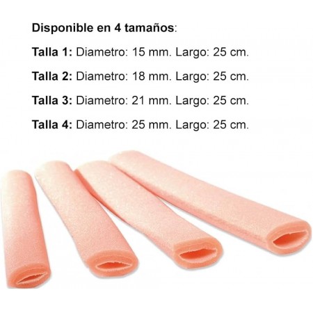 TUBOPROTE VENDAJE TUBULAR DEDOS 25 MM DIAMETRO 12 U DE 25 CM