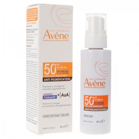 AVENE FLUIDO ANTIMANCHAS CON COLOR ALTA PROTECCION SPF 50+40 ML