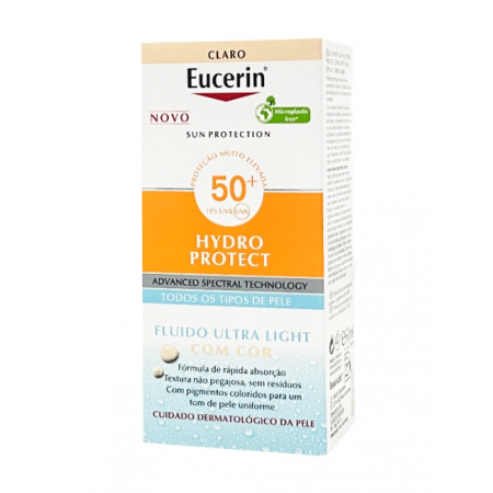 EUCERIN SUN HYDROPROTECT FLUIDO ULTRA LIGHT SPF50+ COLOR CLARO 50 ML
