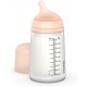 BIBERON SUAVINEX ZERO ZERO FLUJO MEDIO 270 ML +3 COLOR LIGHT