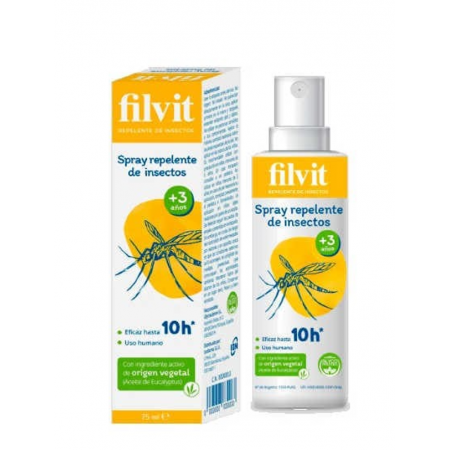 FILVIT REPELENTE DE INSECTOS +3 AÑOS SPRAY 75 ML