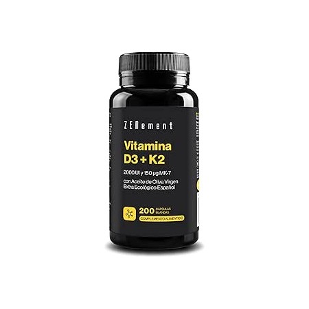 ZENEMENT VITAMINA D3 + K2 200 CAPSULAS BLANDAS