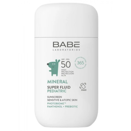 BABE MINERAL SUPER FLUID PEDIATRIC SUNSCREEN SPF 50 1 ENVASE 50 ML