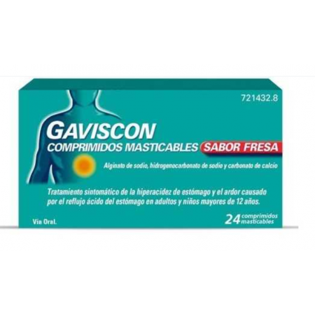 GAVISCON 24 COMPRIMIDOS MASTICABLES FRESA (BLISTER)