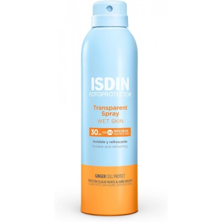 FOTOPROTECTOR ISDIN SPF30 SPRAY TRANSPARENT WET SKIN 250 ML