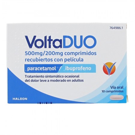 VOLTADUO 500 MG/200 MG 10 COMPRIMIDOS RECUBIERTOS