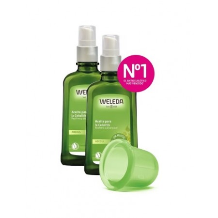 WELEDA DUPLO ACEITE ANTICELULITICO CORPORAL DE ABEDUL 2 X 100 ML + APLICADOR