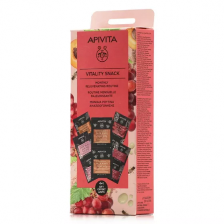 APIVITA PACK VITALITY SNACK RUTINA MENSUAL REJUVENECEDORA EXPRESS BEAUTY 4+1