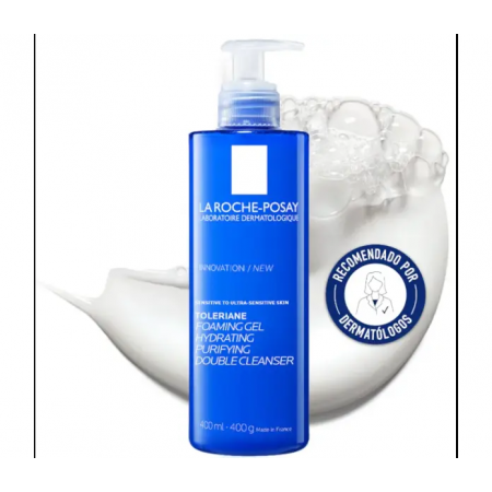 LA ROCHE POSAY TOLERIANE GEL ESPUMOSO DOBLE LIMPIADOR 400 ML