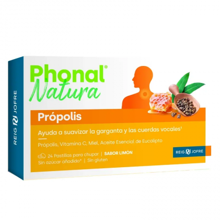 PHONAL NATURA PROPOLIS 24 PASTILLAS SABOR LIMON