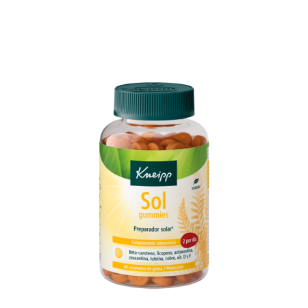 KNEIPP SOL GUMMIES PREPARADOR SOLAR 60 CARAMELOS DE GOMA SABOR MELOCOTON