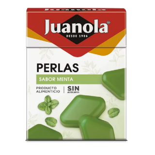 JUANOLA PERLAS SABOR A MENTA  FRESCA 25 G