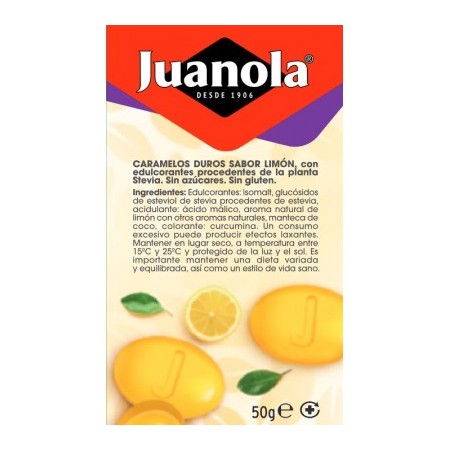 JUANOLA CARAMELOS 50 G SABOR LIMON