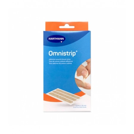 OMNISTRIP SUTURA CUTANEA ESTERIL 6 MM X 38 MM 2U