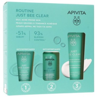APIVITA PACK ROUTINE JUST BEE CLEAR PIEL ACNEICA 50ML