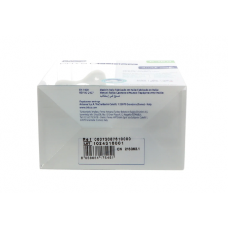 CHICCO CHUPETE SILICONA PHYSIOFORMA DUAL SOFT 6-16 MESES 2 UDS CELESTE Y GRIS CON CAJA