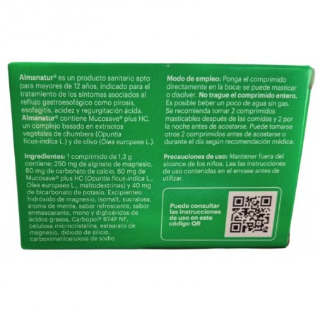 ALMANATUR 40 COMPRIMIDOS MASTICABLES SABOR MENTA