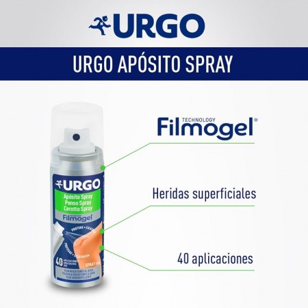 URGO APOSITO SPRAY FILMOGEL 40 ML HERIDAS SUPERFICIALES
