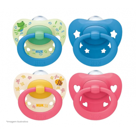 NUK  CHUPETE SILICONA SIGNATURE  6-18 MESES 2 U