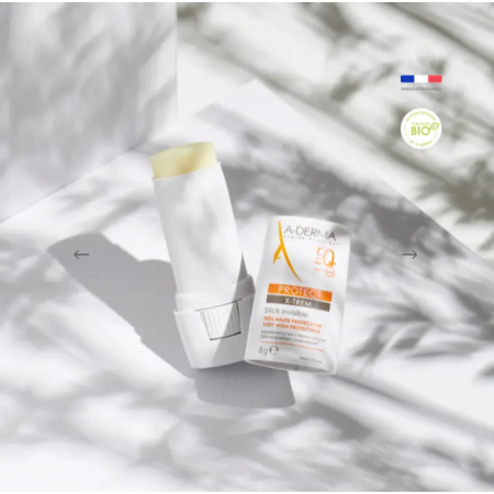 A-DERMA PROTECT X-TREM STICK INVISIBLE SPF 50+ MUY ALTA PROTECCION 1 ENVASE 8 G