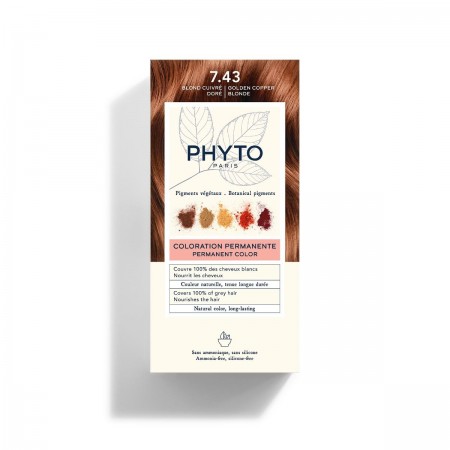 PHYTO COLOR TINTE 7.43 RUBIO DORADO COBRIZO