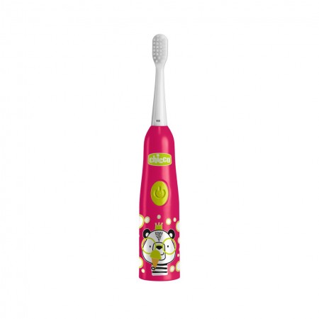 CHICCO CEPILLO DENTAL ELECTRICO INFANTIL +3 AÑOS ROJO PANDA