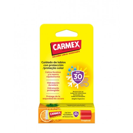 CARMEX BALSAMO LABIAL HIDRATANTE  CON SPF30 TROPICAL STICK 4,25 G